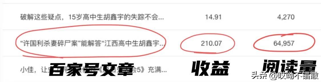 一篇文章收益從8元到210元，帶你玩轉(zhuǎn)“頭條”與“百家號(hào)”