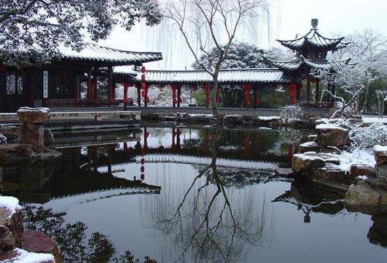 中國古典園林水景特點（中國古典園林水景平面圖）